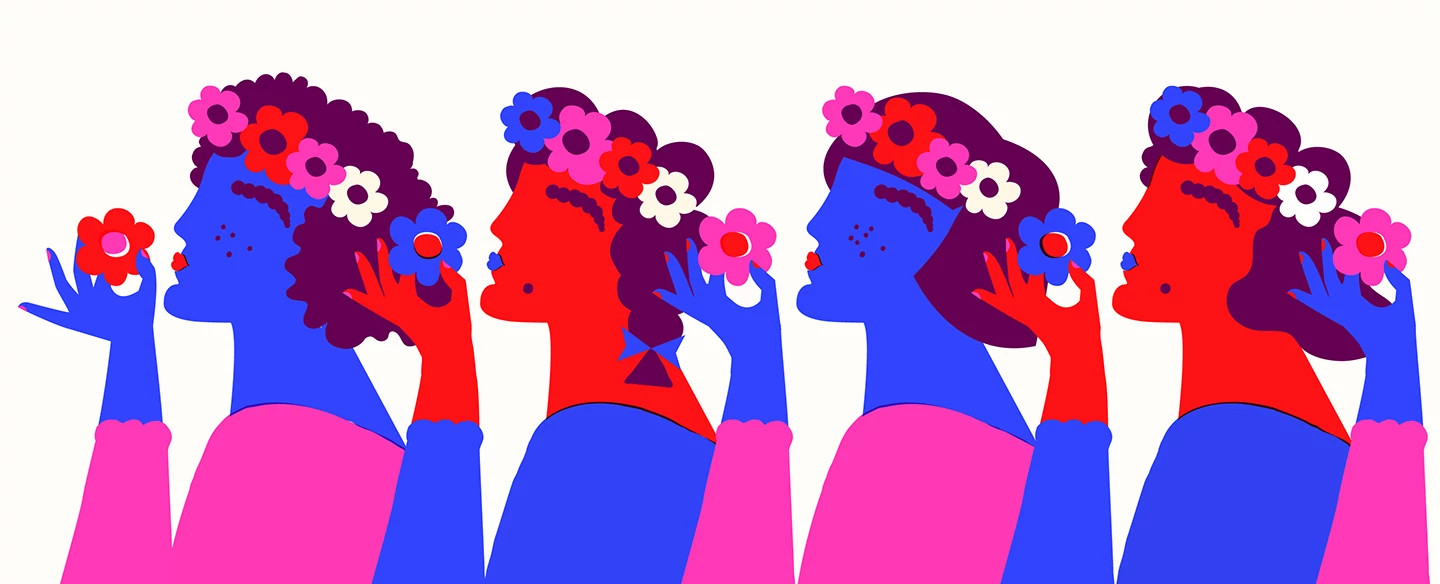 illustration_of_women_putting_flowers_in_their_hair_by_amrita_marino_1440x584