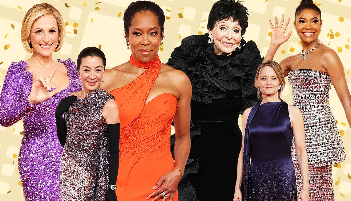 a collage of stars and their fashion at the academy awards