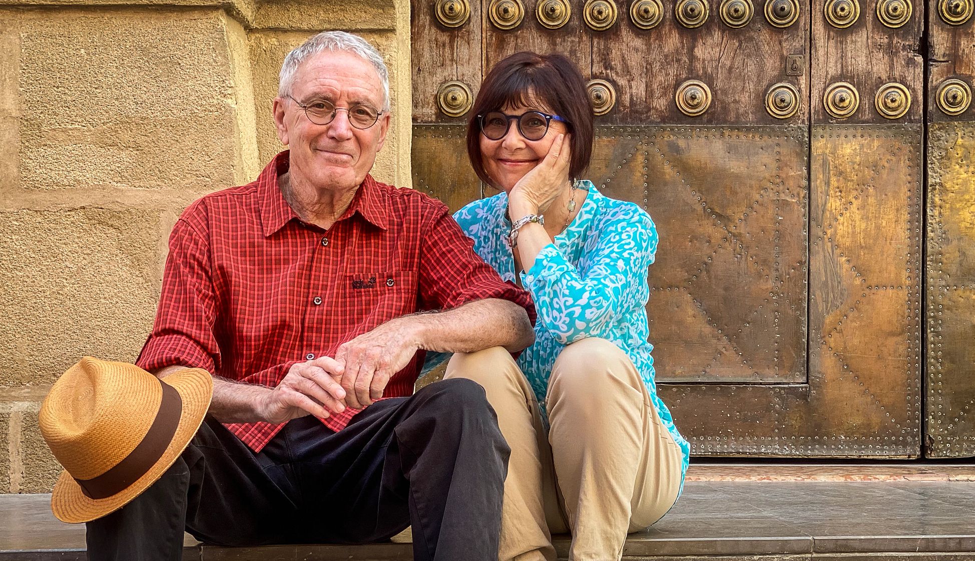 Rich and Karen McCann rich and karen mccann in front of a church in spain