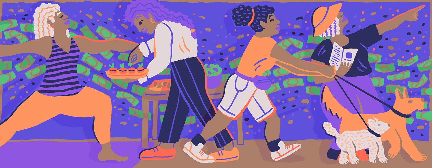 illustration_of_women_particpating_in_different_side_hustles_by_simone_martin_newberry_1440x560
