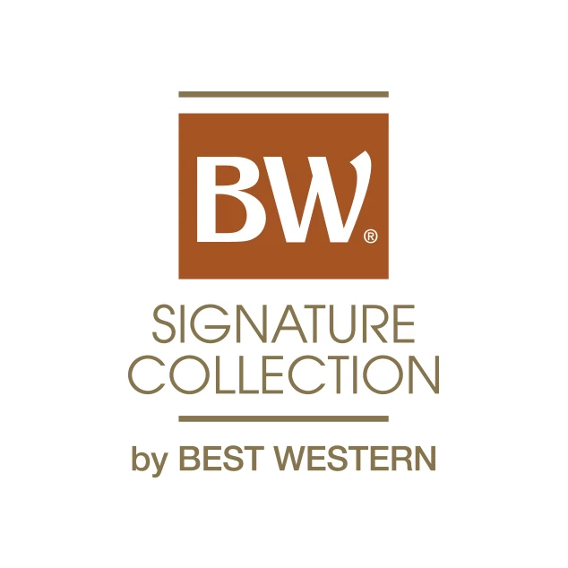 Burnt orange Best Western Signature Collection vertical logo 