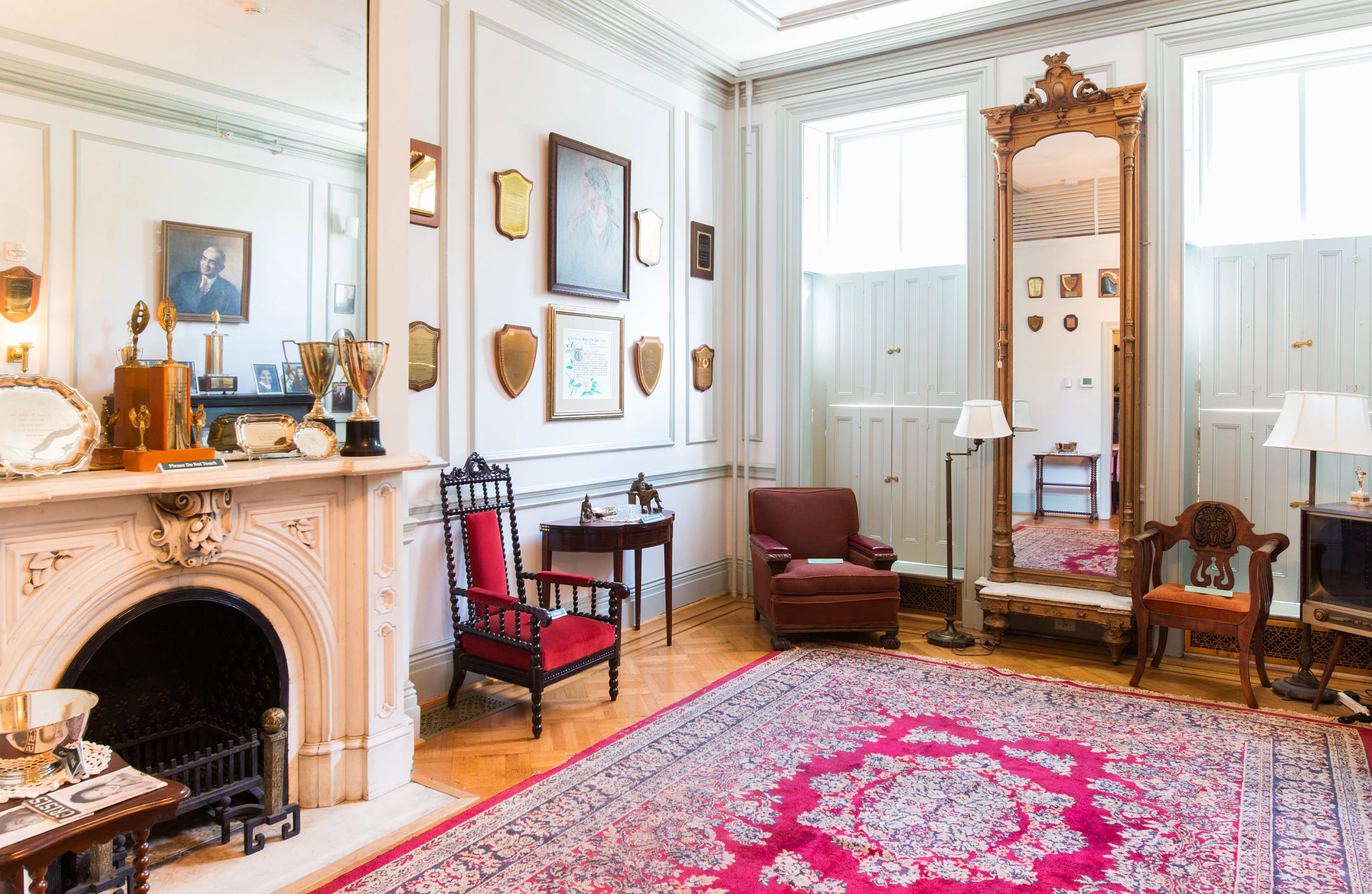 the inside of an old home, now a museum