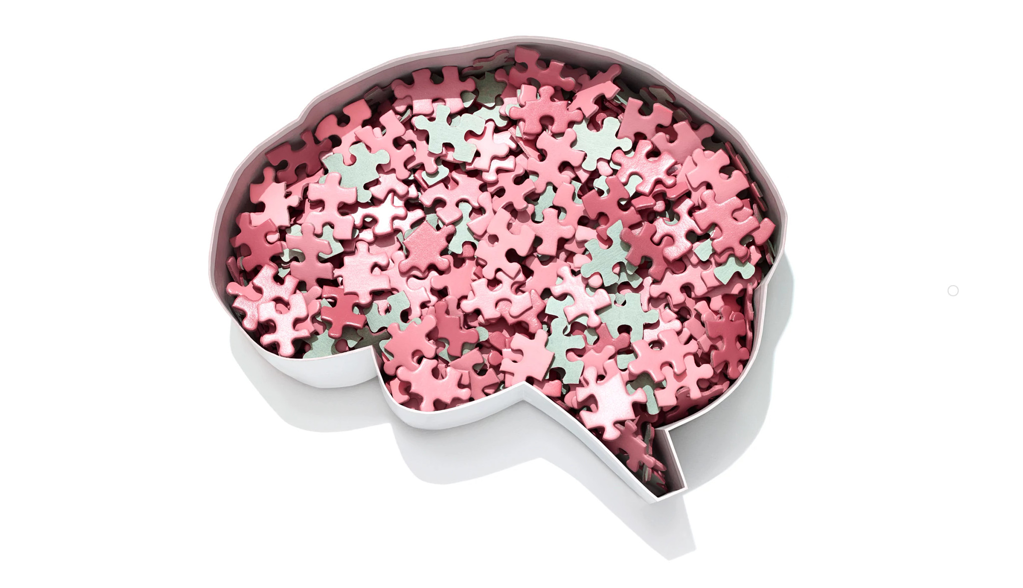 illustration of brain filled with puzzle pieces