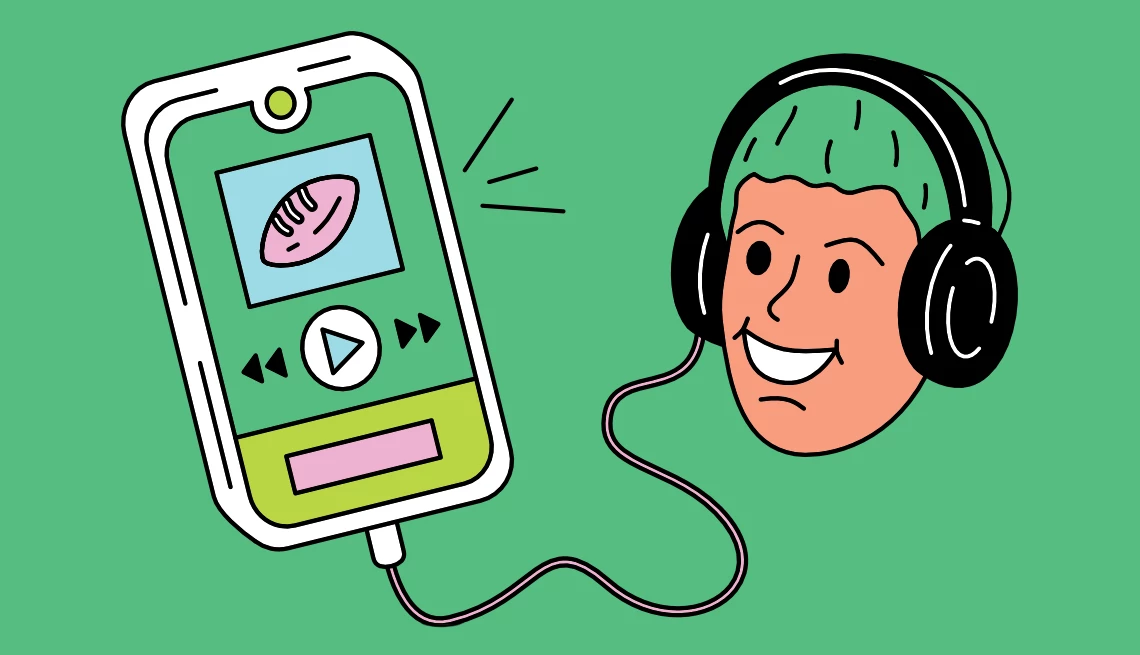 guide to listening to podcasts a man listening to a podcast on a smartphone