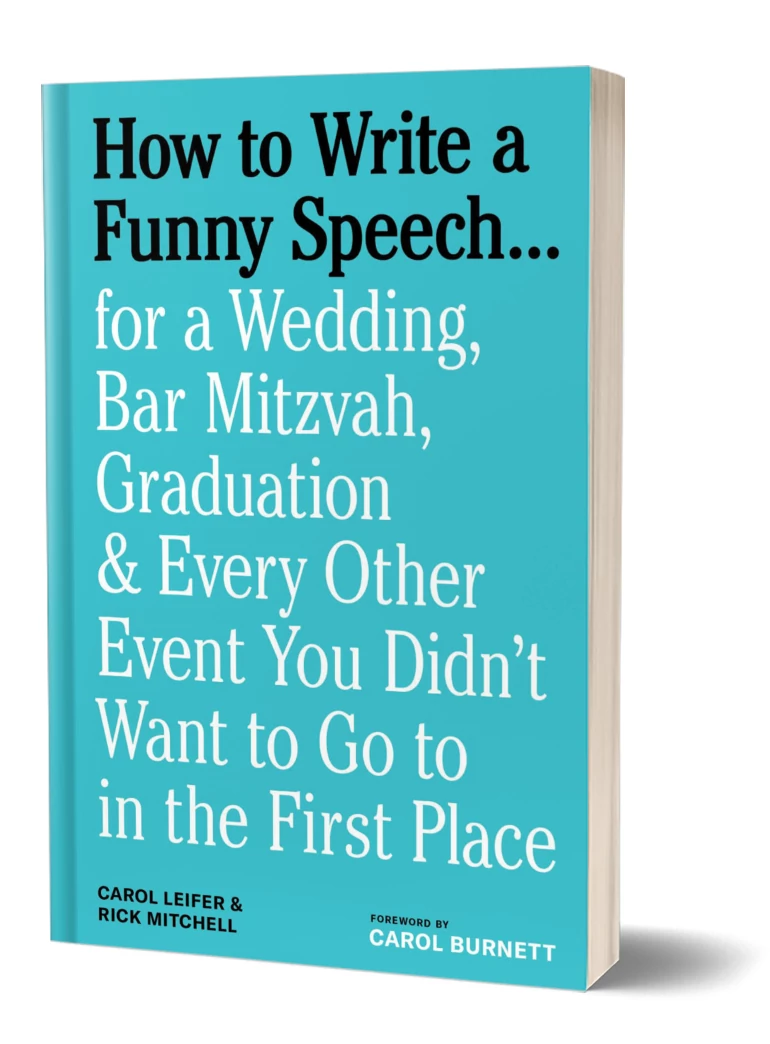 the cover of the book how to write a funny speech