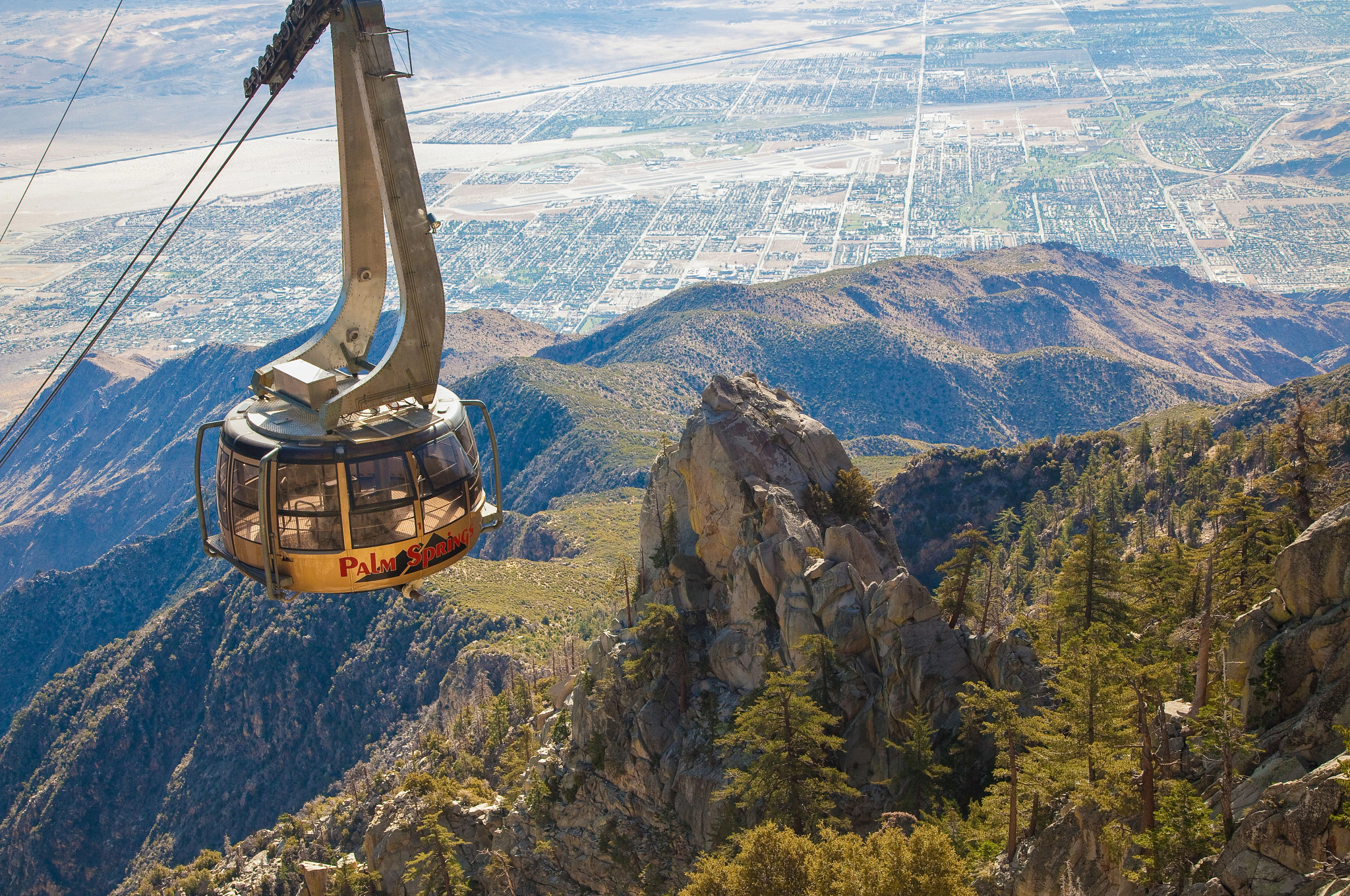 an aerial tramway