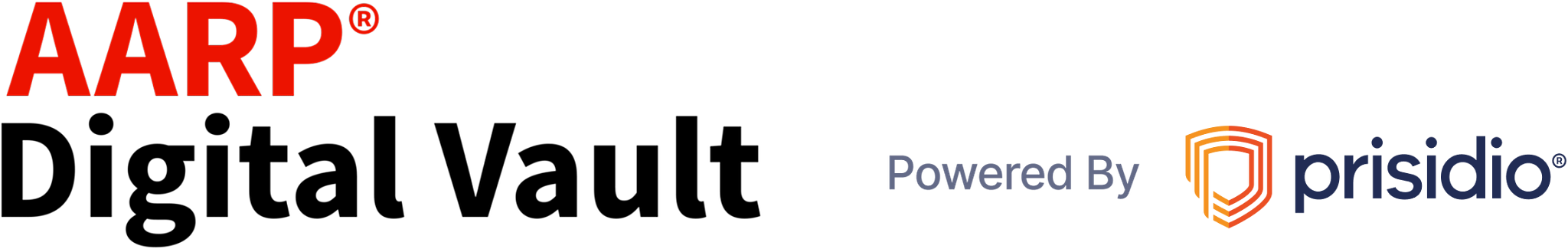 AARP Digital Vault powered by Prisidio logo