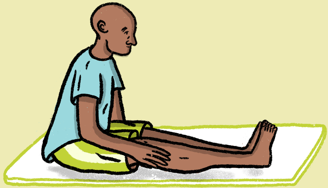 hampstring stretch example Hamstring gif