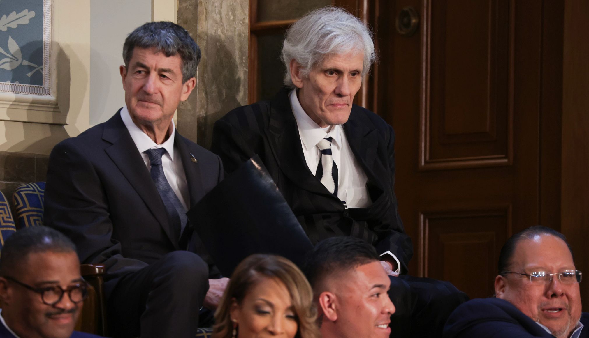 New Rx Law Has Already Made a Difference for Him a man sits in the crowd during the state of the union