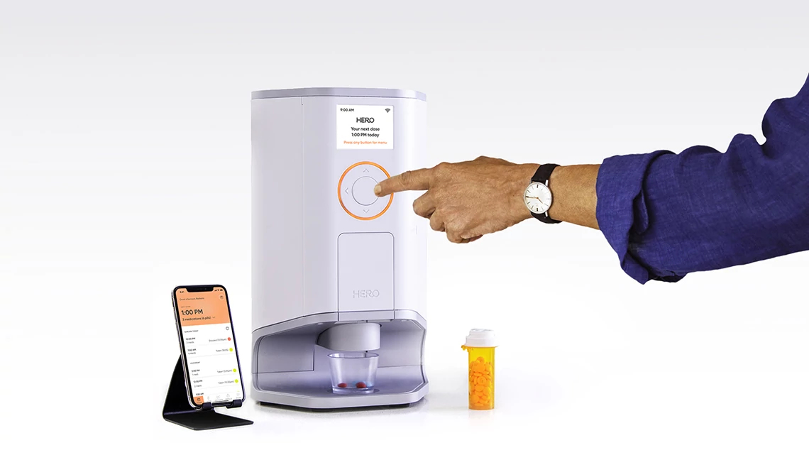 Hero Device Pills dispenser