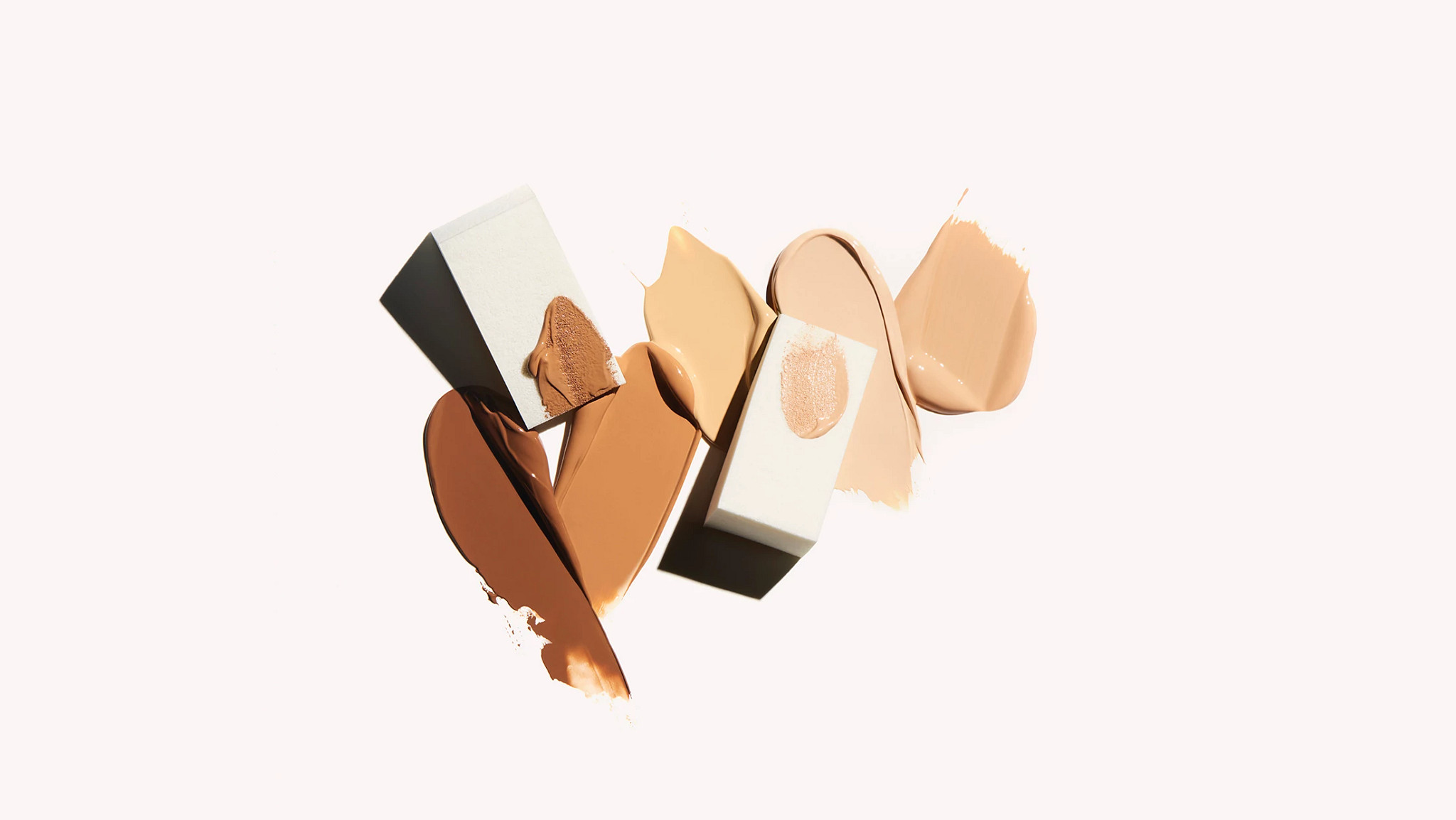foundation swishes in a variety of flesh-tone colors from dark to light