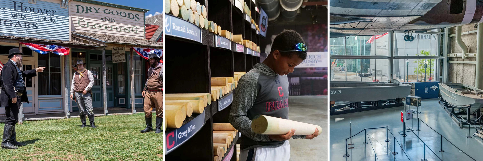 Boot Hill Museum, the Louisville Slugger Museum & Factory and the National WWII Museum