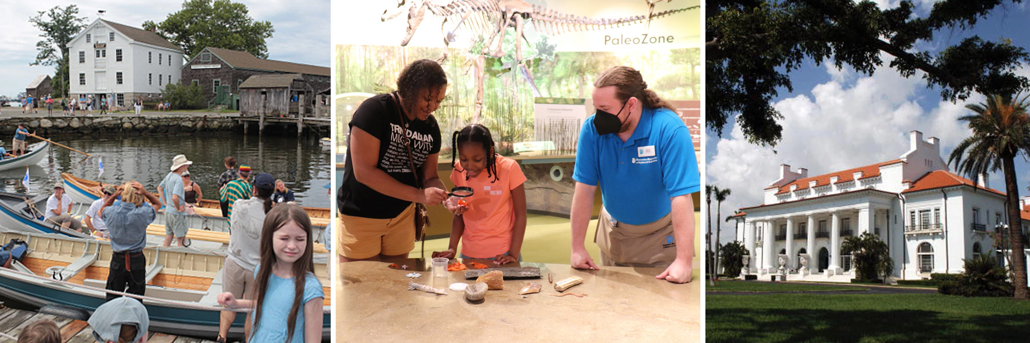 Mystic Seaport Museum, the Delaware Museum of Nature & Science and the Henry Morrison Flagler Museum