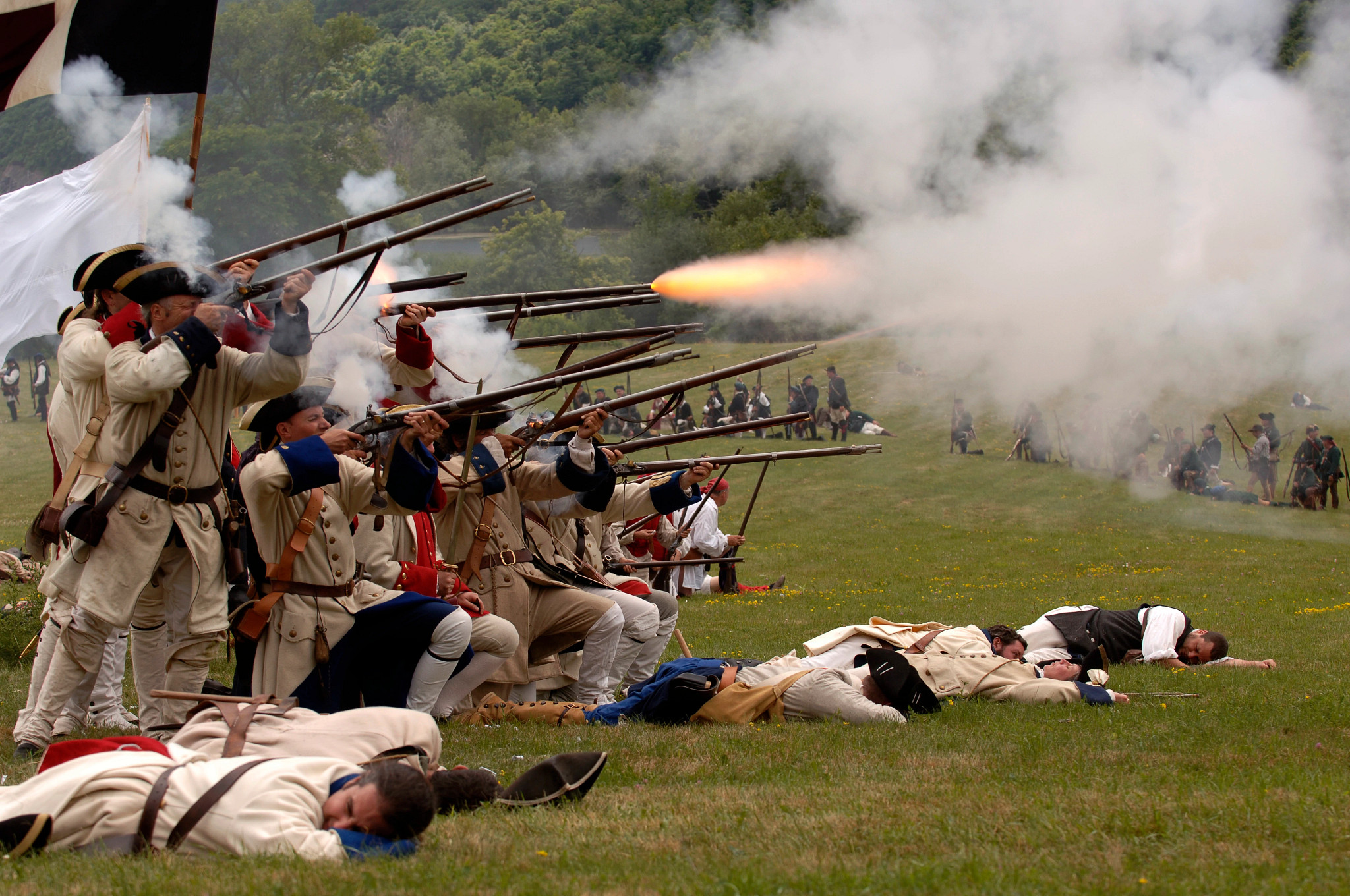 A reenactment at Fort Ticonderoga