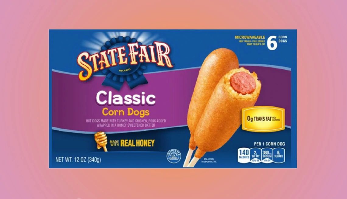 Corn Dog Recall a package of state fair corndog on a stick