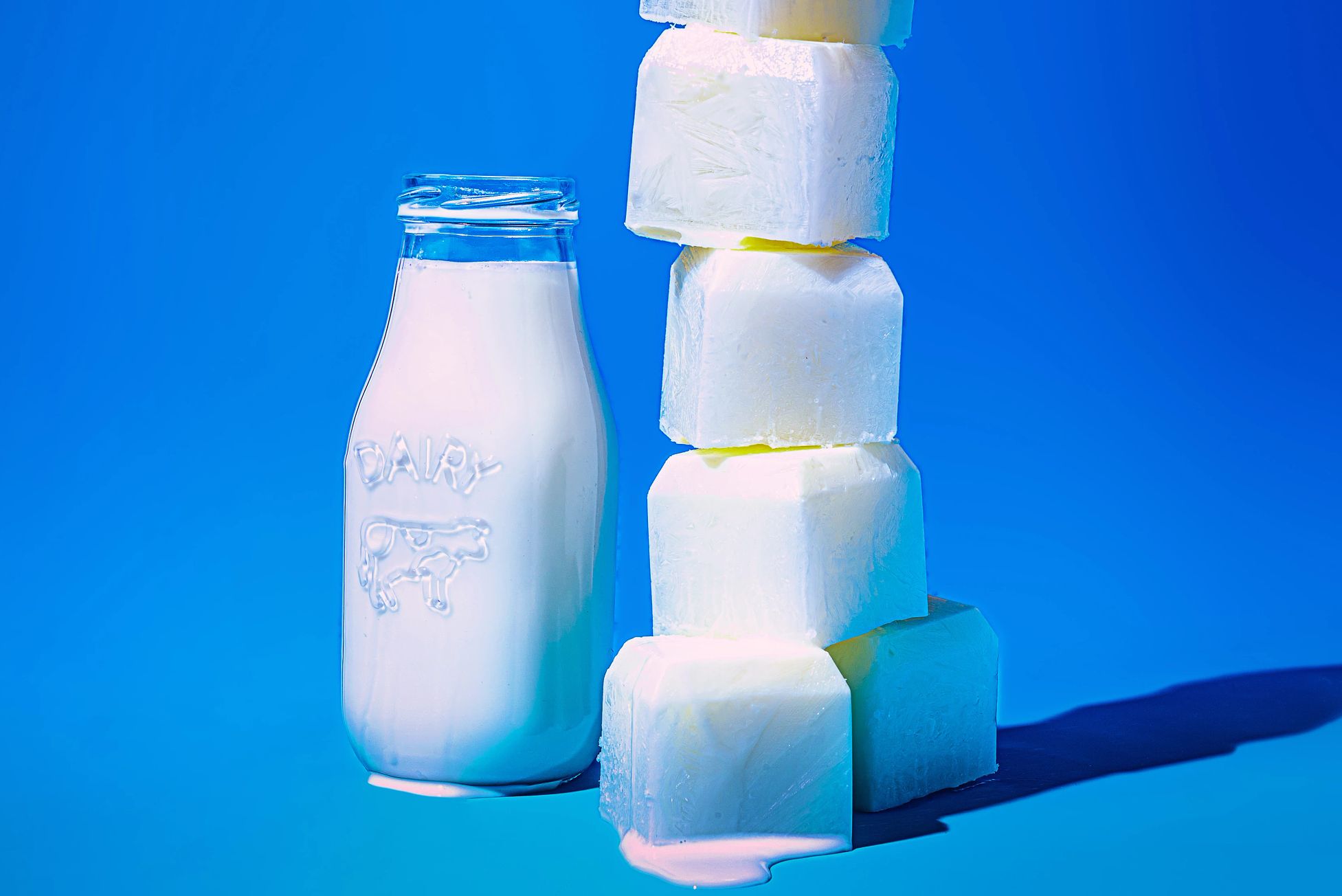 cubitos de leche congelada