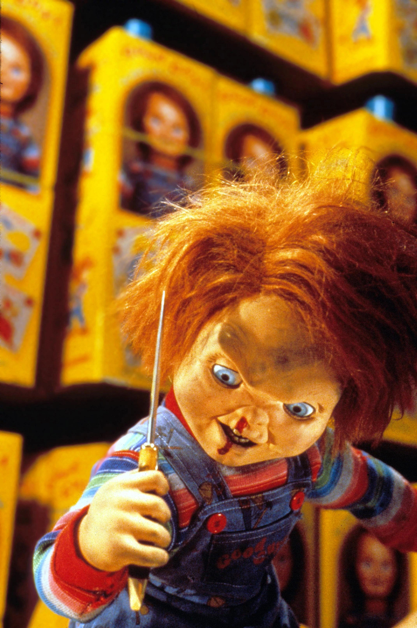 Chucky in a scene from Child's Play