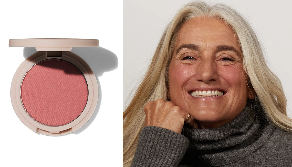 Update neutral makeup with shimmer and a pop of color Jones Road Beauty The Best Blush