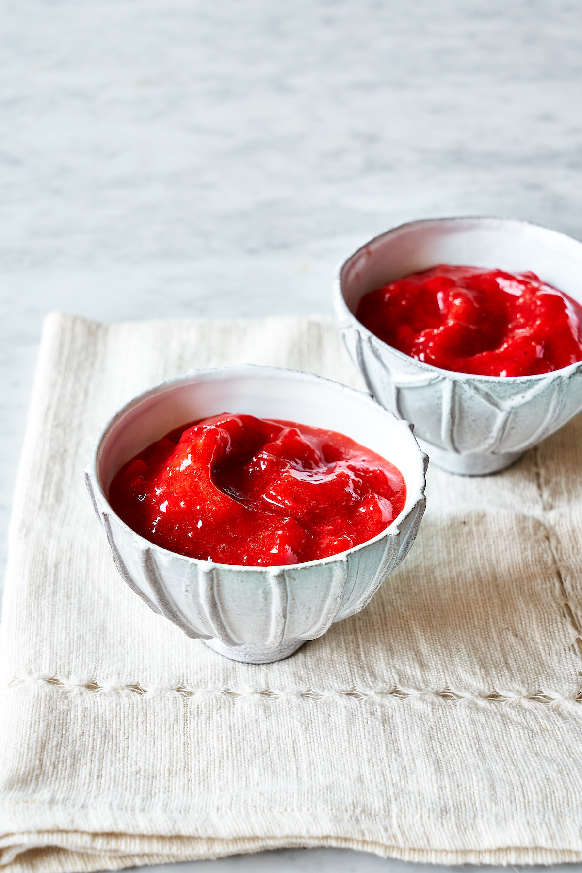 fruit slush in a bowl
