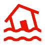 House and Flood icon