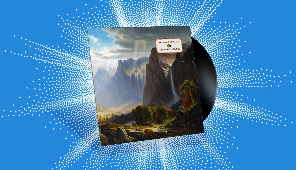 the cover of the album the world is to dig by there might be giants
