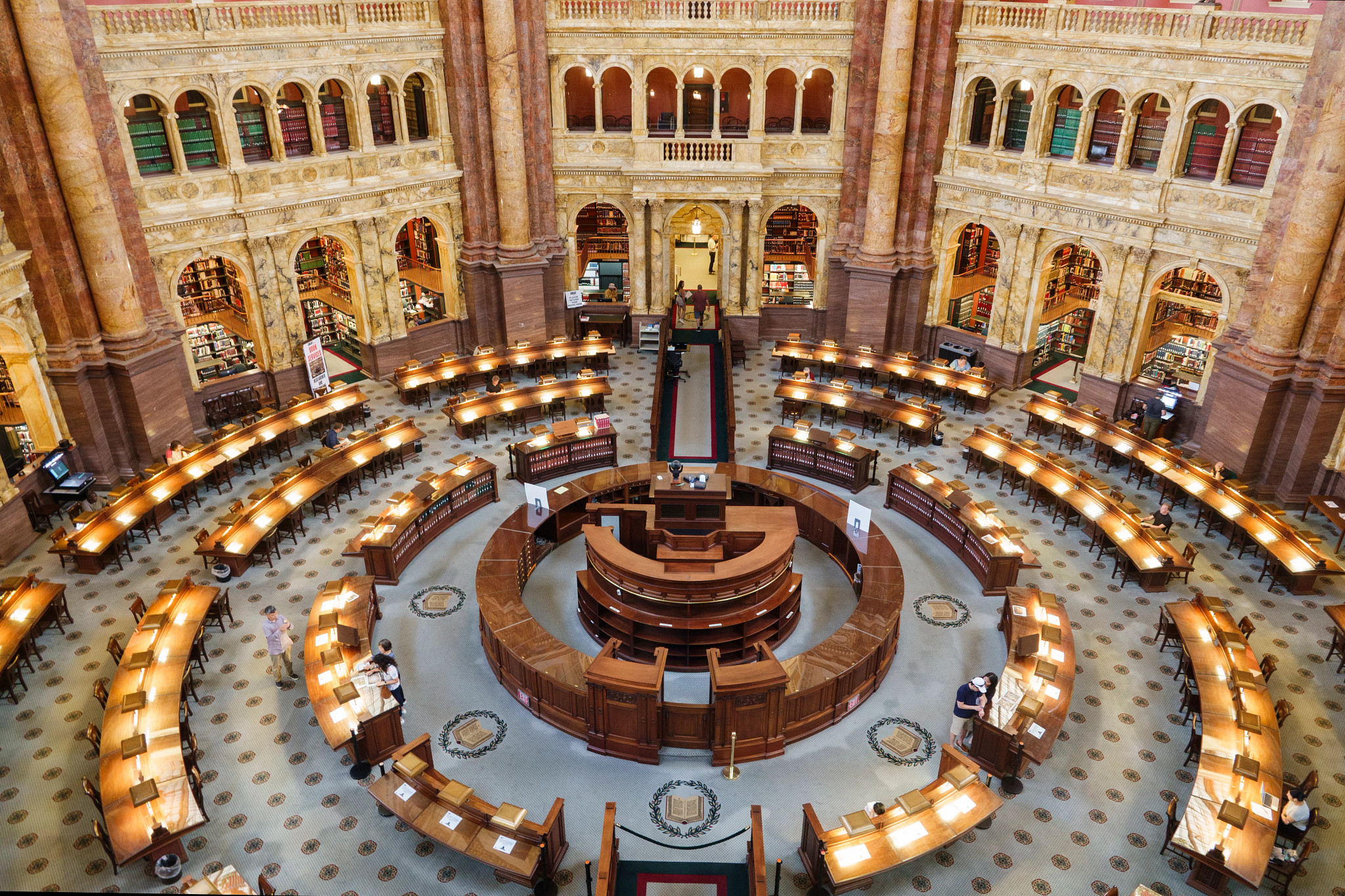 the Main Reading Room at the Library of Congress