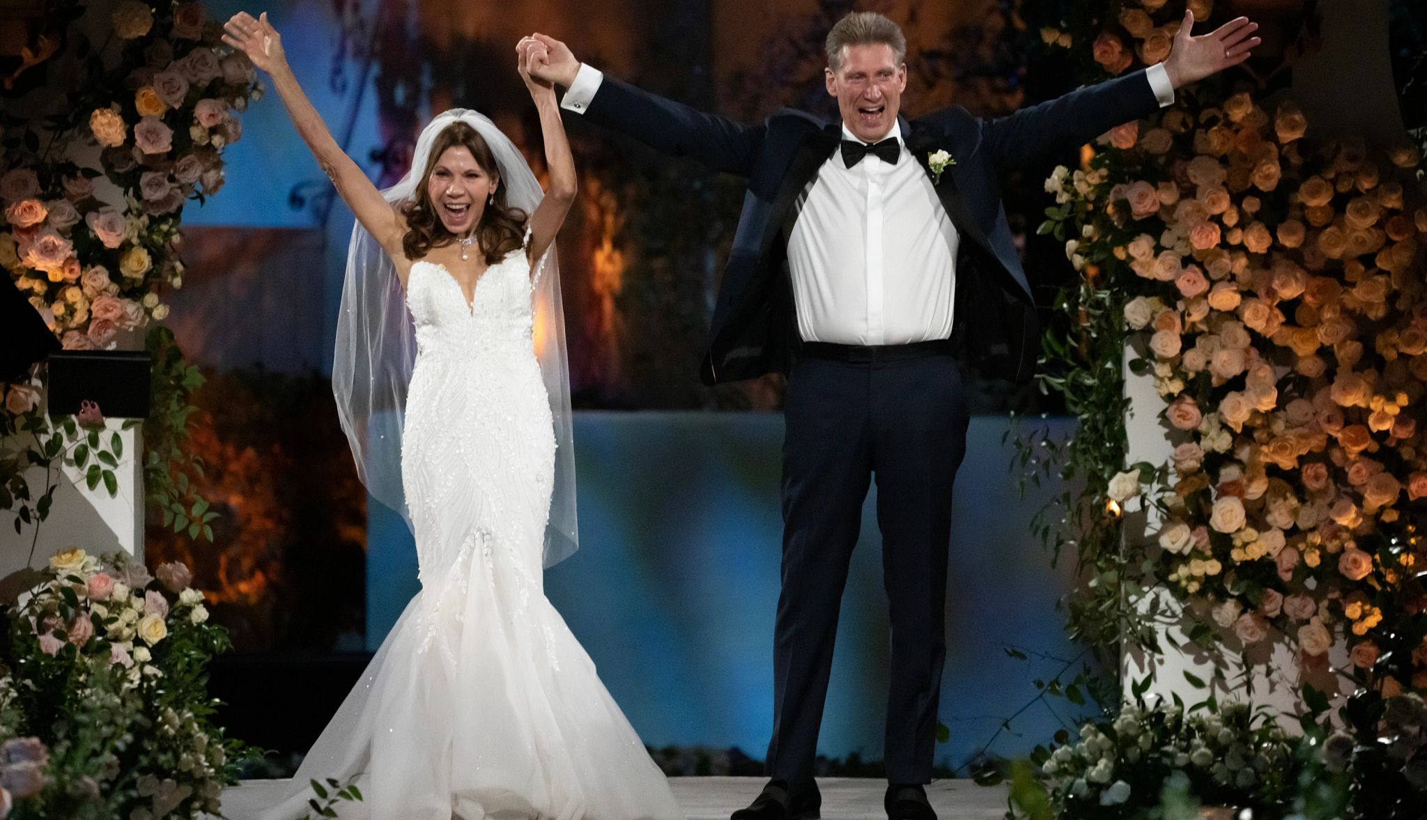 Theresa Nist Denies Gerry Turner's Breakup Claim Theresa Nist and Gerry Turner wearing wedding attire