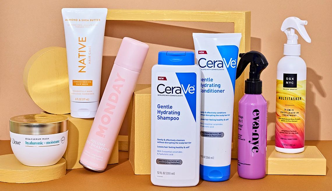 Drugstore Hair Products That Rival Luxury Brands various drug store hair products in a display