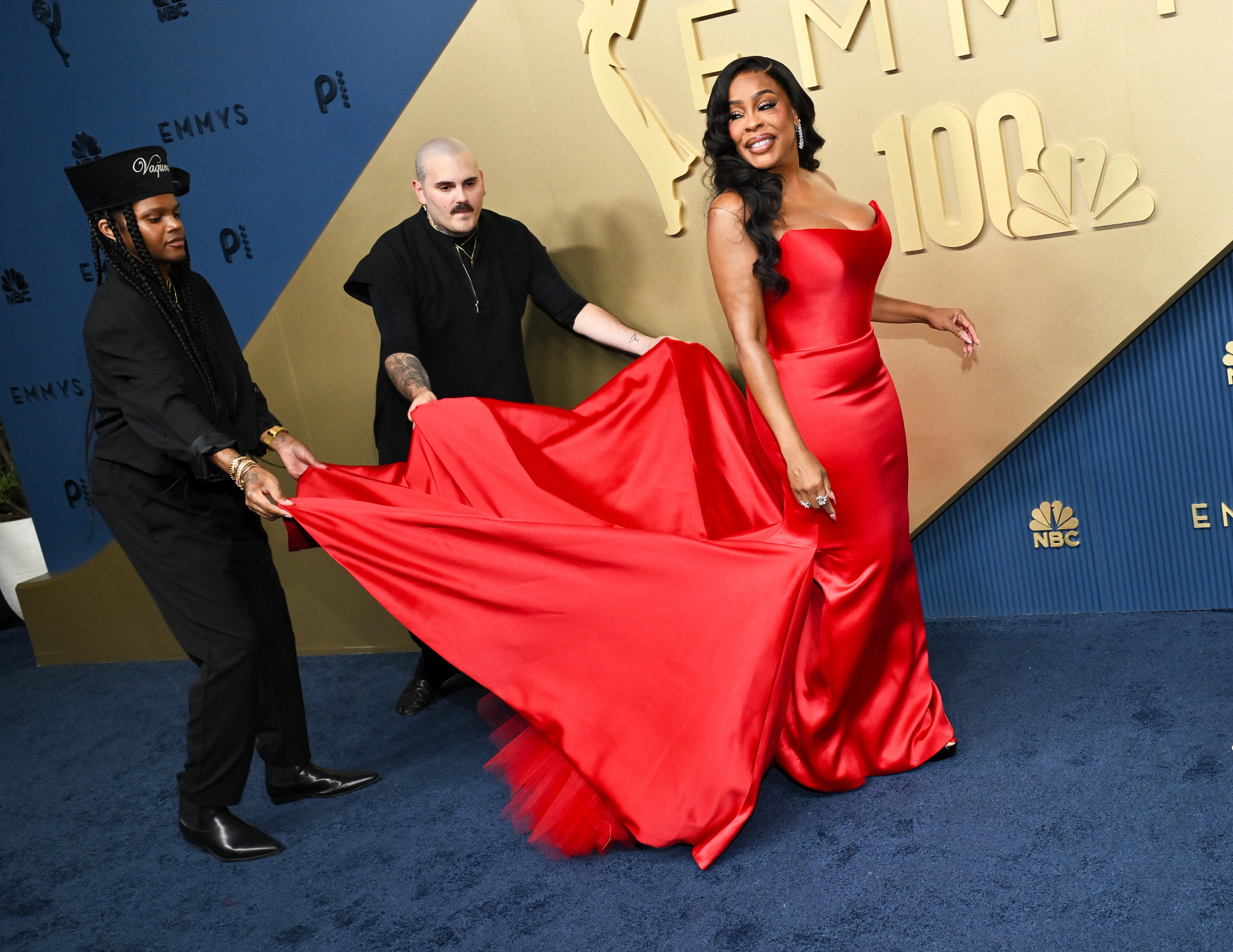 neicy nash-betts posing at the 2026 emmy awards