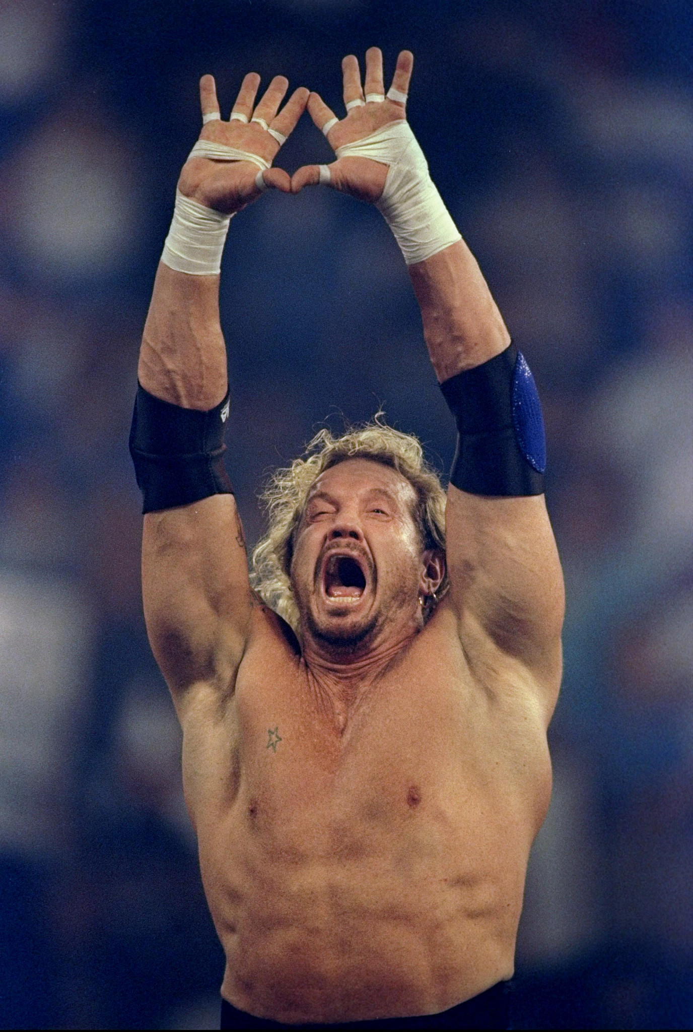 a photo shows diamond dallas page during his wrestling days