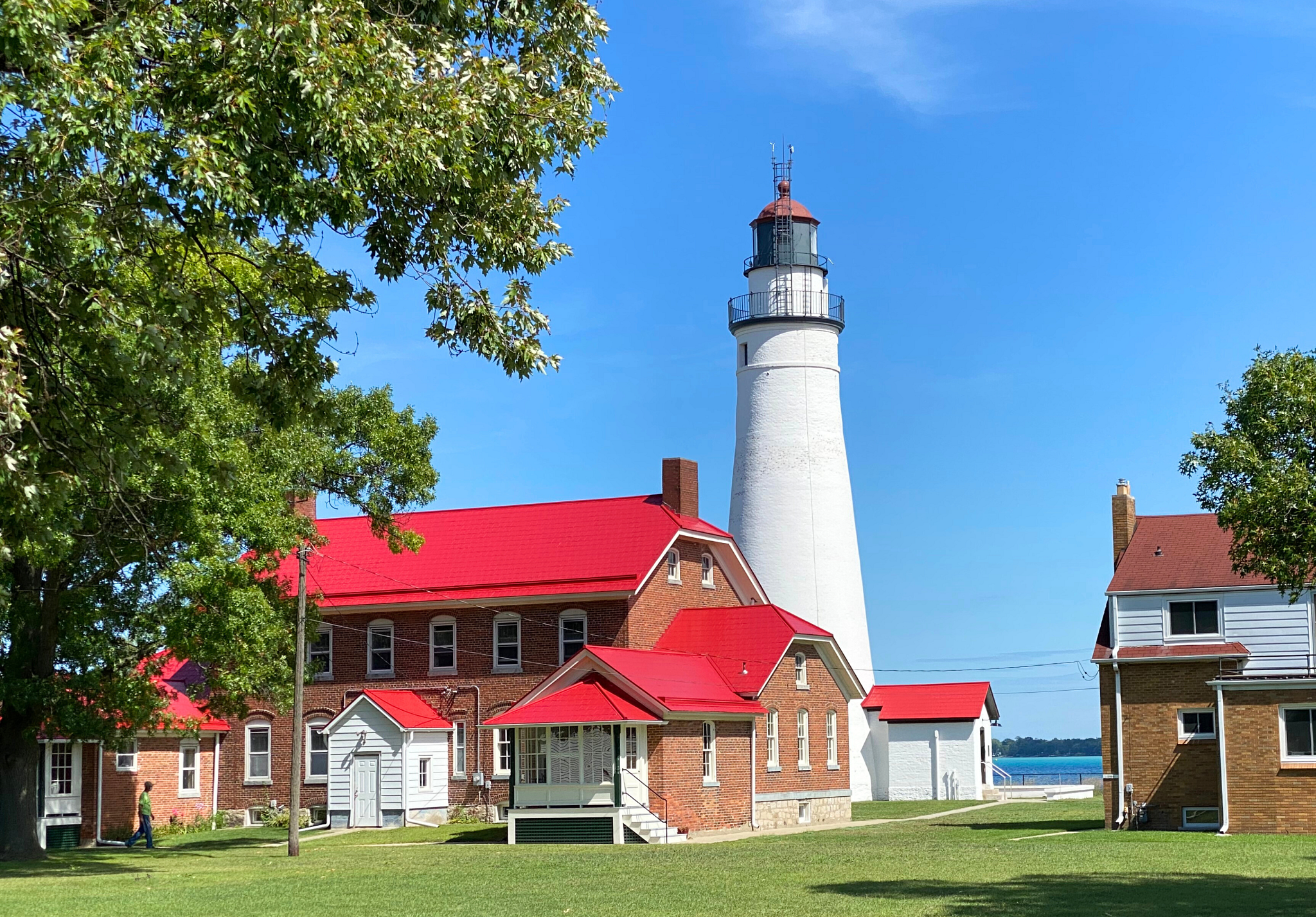Great Lakes Getaways a lighthouse near a lake