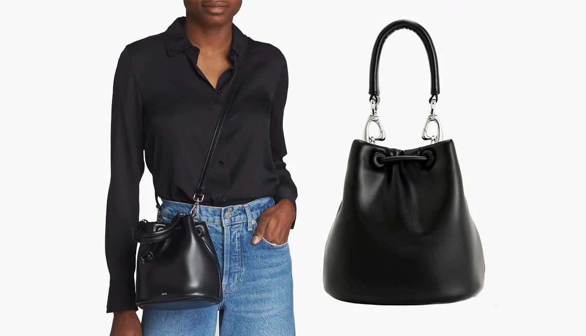 Best Bags for Women Over 50 a model with a bag