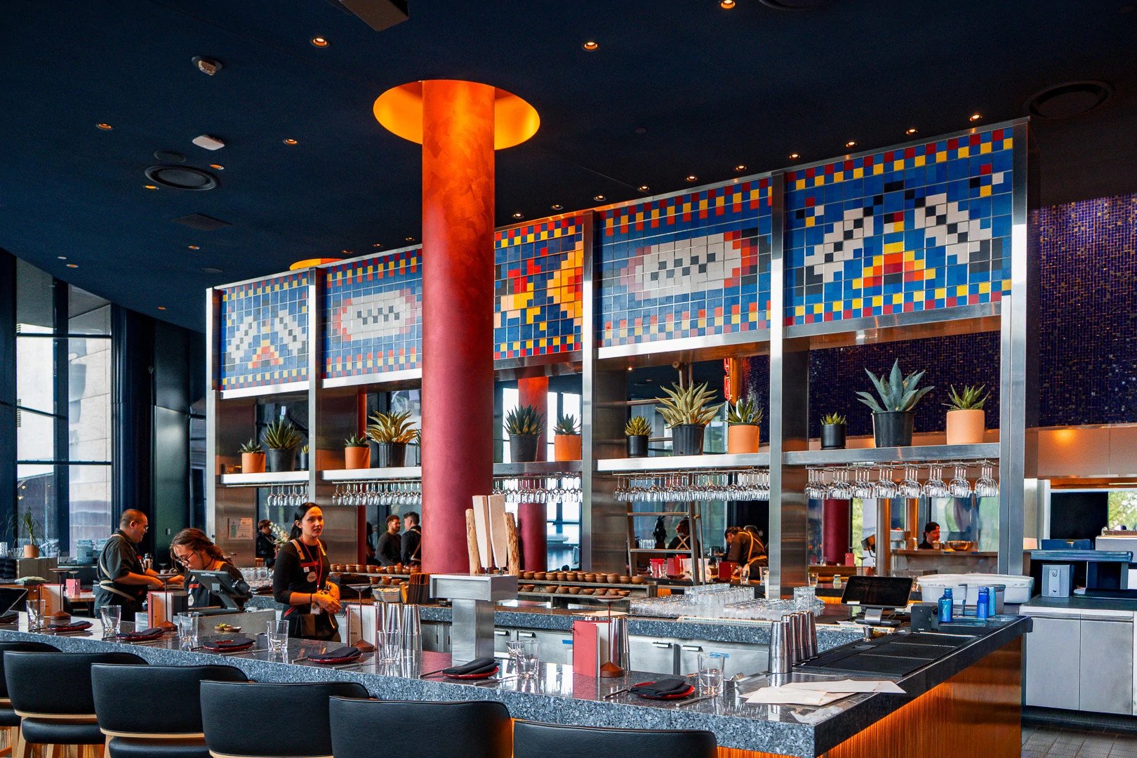 the bar area inside Indígena by Owamni in Minneapolis