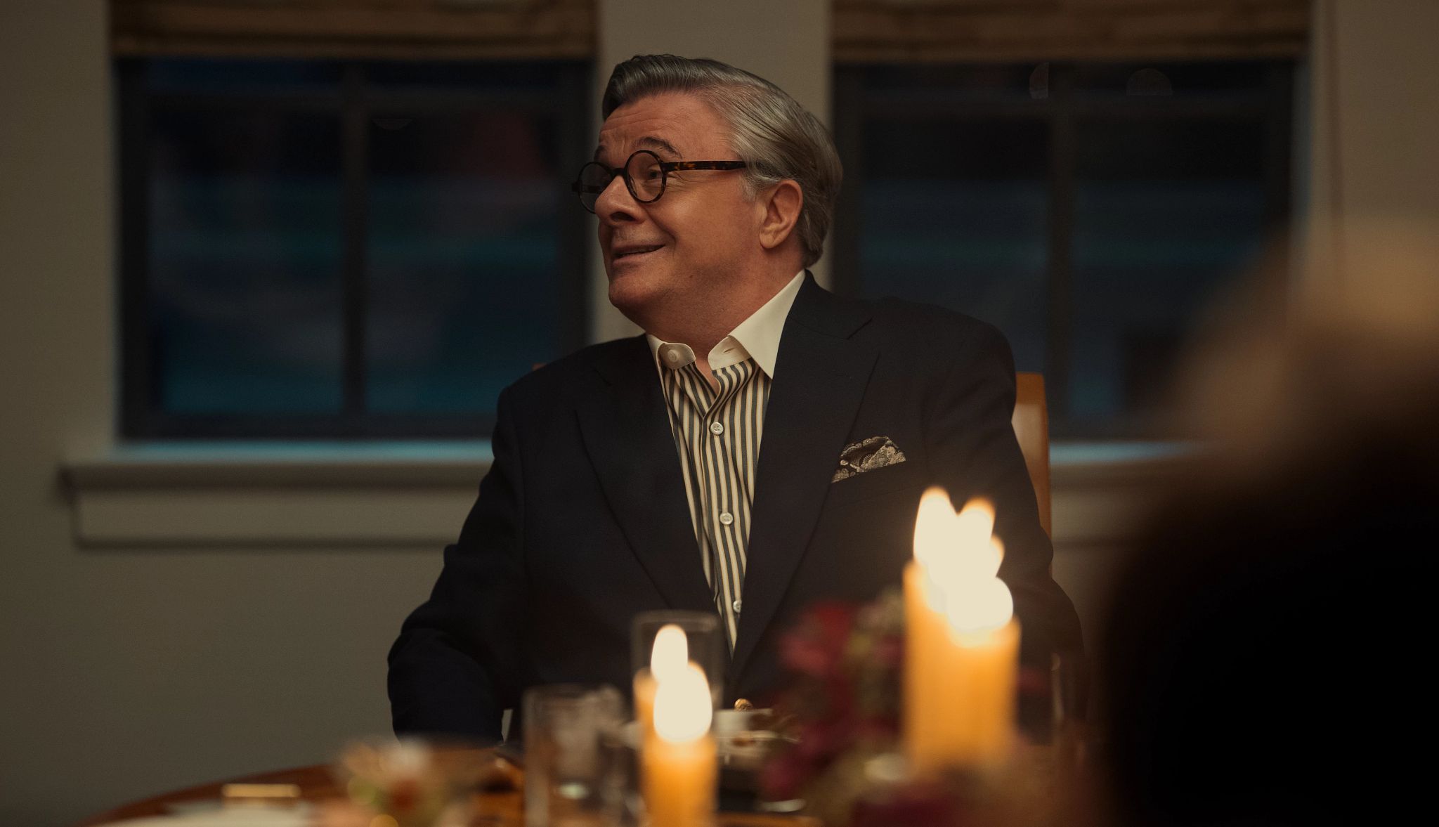 Nathan Lane portrays journalist Dominick Dunne Nathan Lane portrays journalist Dominick Dunne
