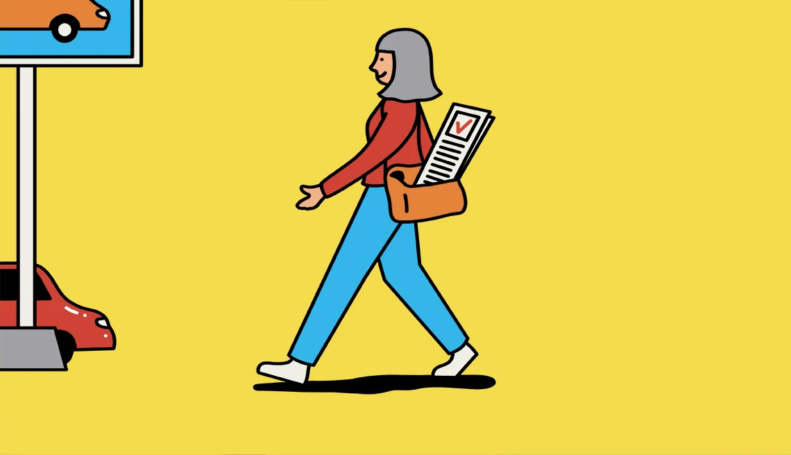 a person walking into a dealership