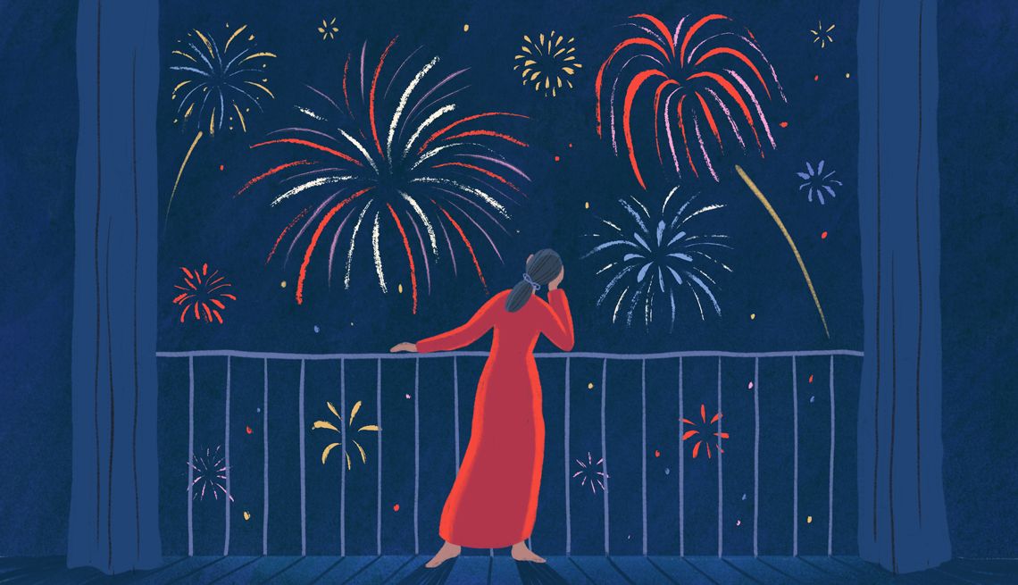 Ethels Tell All Relighting My Libido a woman watches fireworks