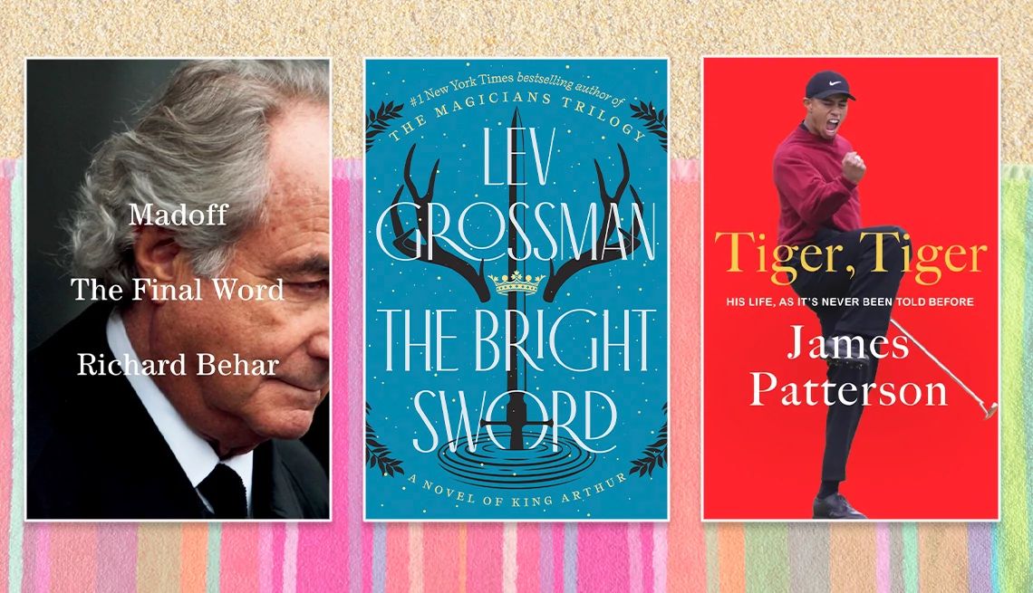 Books that will be released in July Madoff: The Final Word by Richard Behar; The Bright Sword by Lev Grossman; Tiger, Tiger by James Patterson