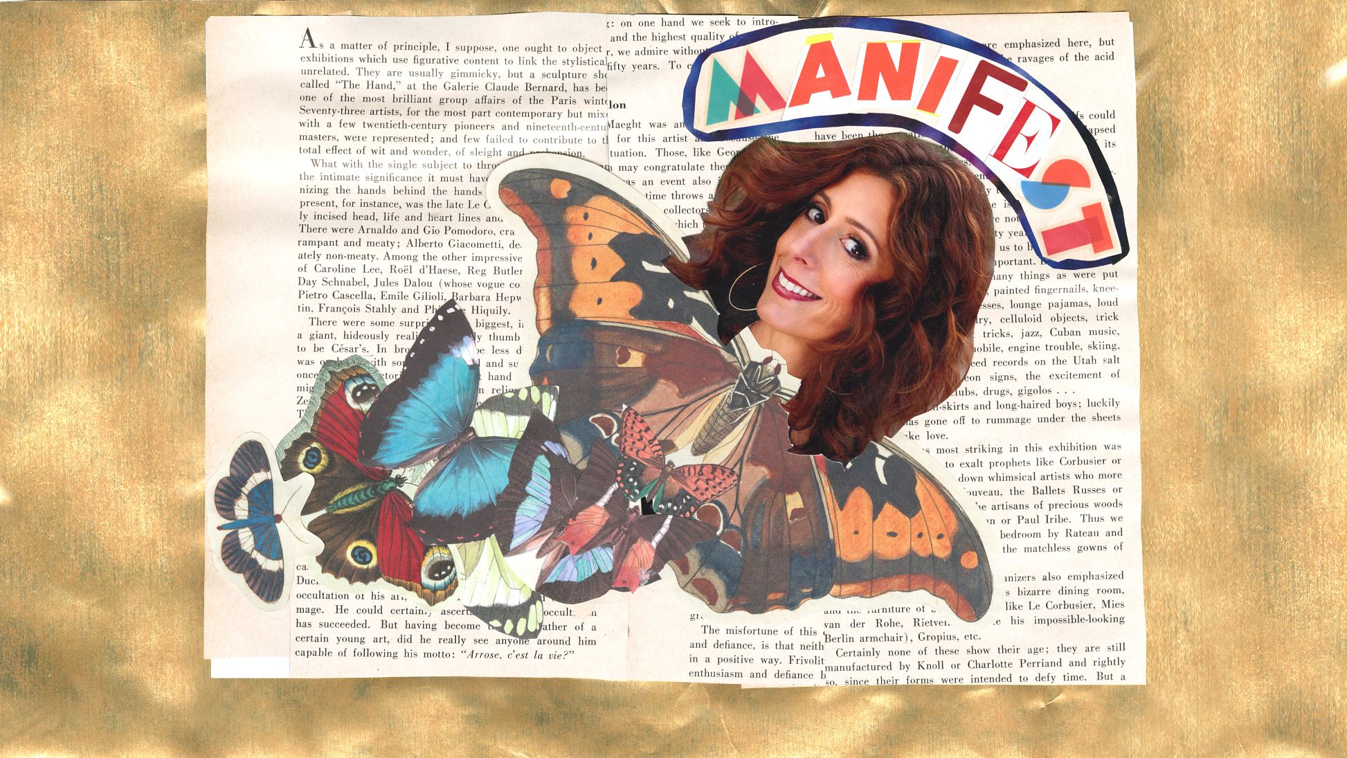 Can Your Thoughts Change the Trajectory of Your Life? notebook paper with images of butterflies and the word manifest