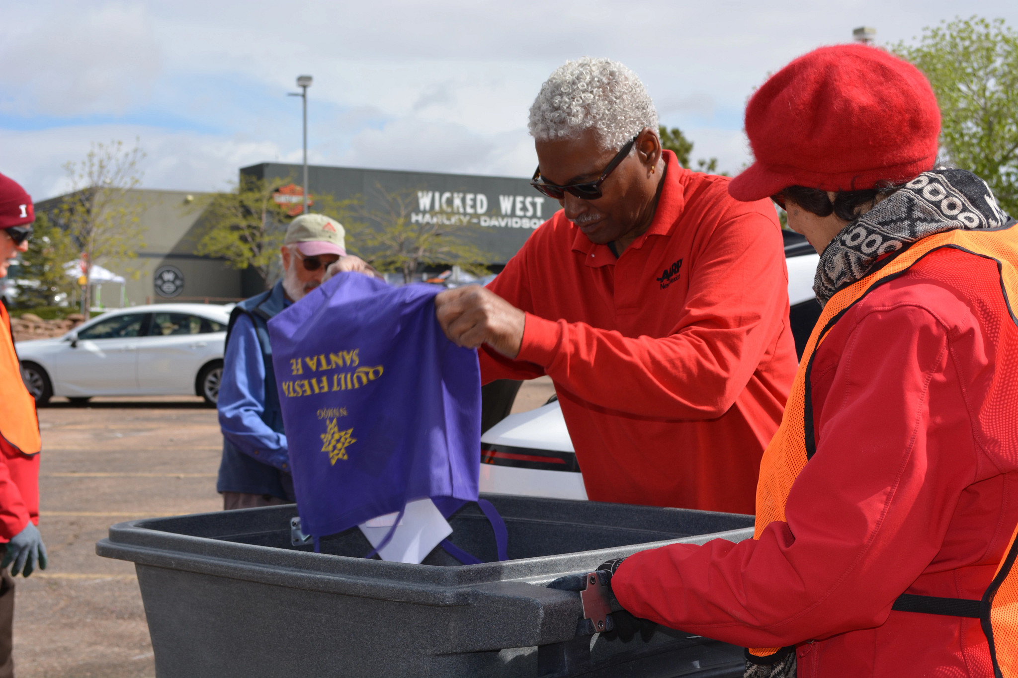 Photo of documents being disposed of.