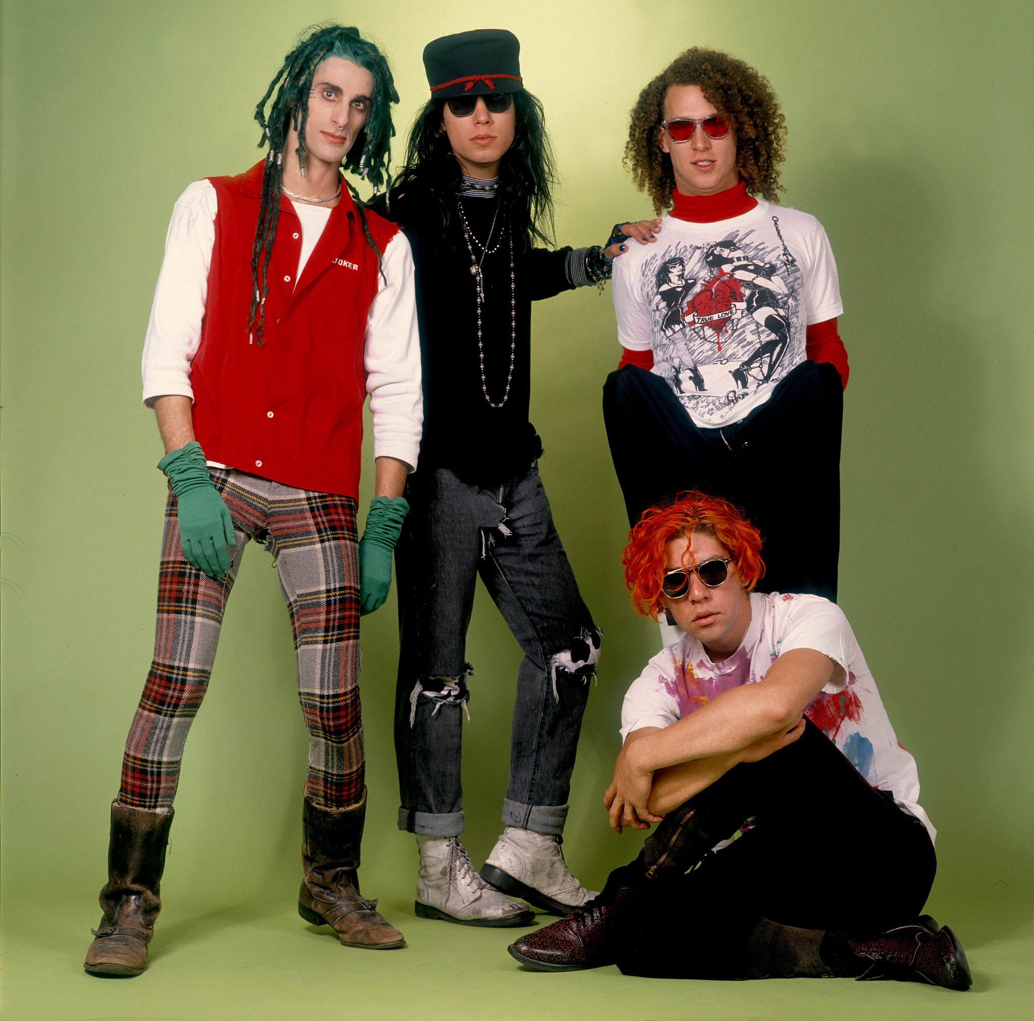 Jane's Addiction posing as a group.