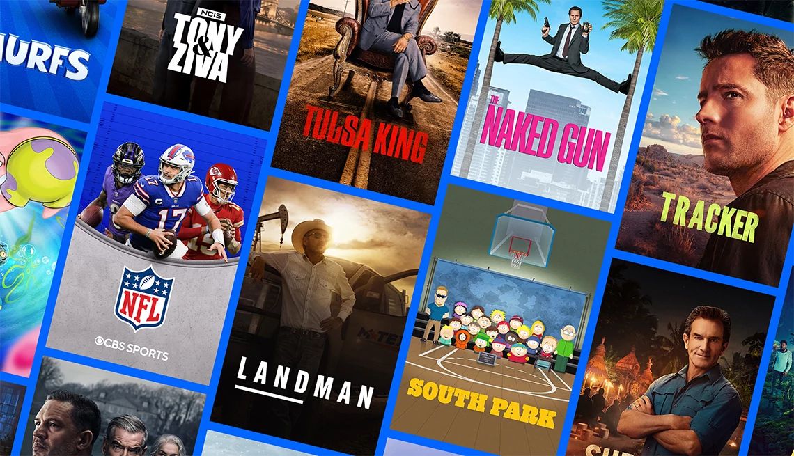Paramount Plus Various streaming shows, movies and live sports available through a discounted Paramount Plus subscription with your A A R P membership