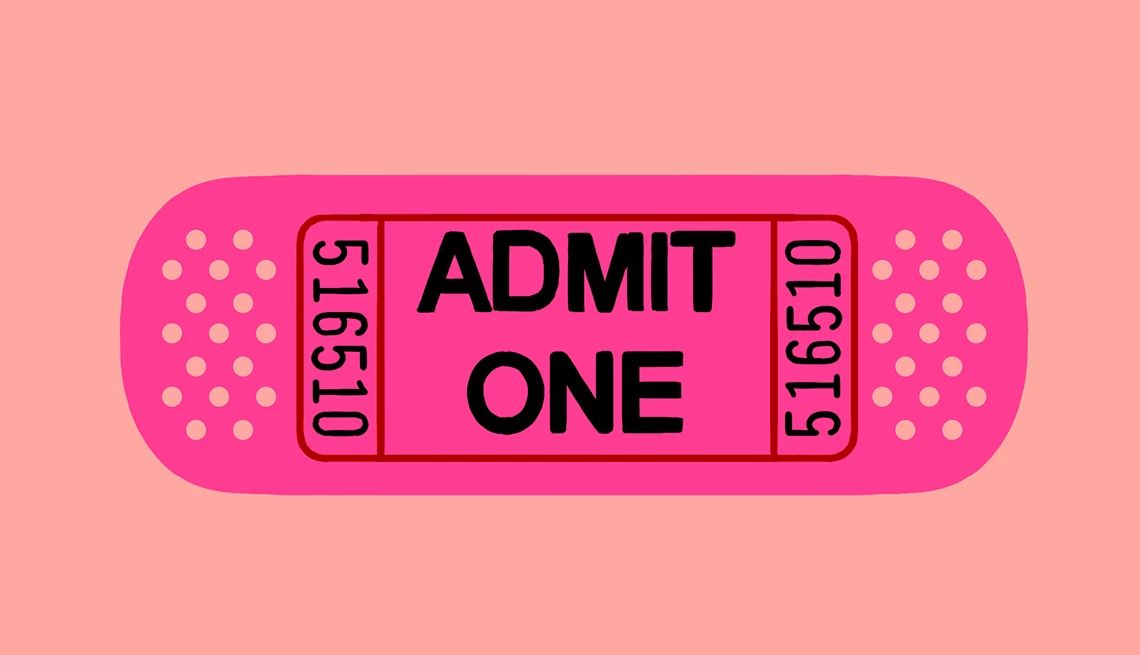 Does Medicare Cover Flu Shots? pink band aid with admit one written on it