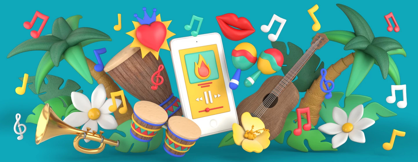 illustration_of_phone_playing_afro_latin_playlist_against_tropical_scene_by_Mora _Vieytes_1440x560.jpg