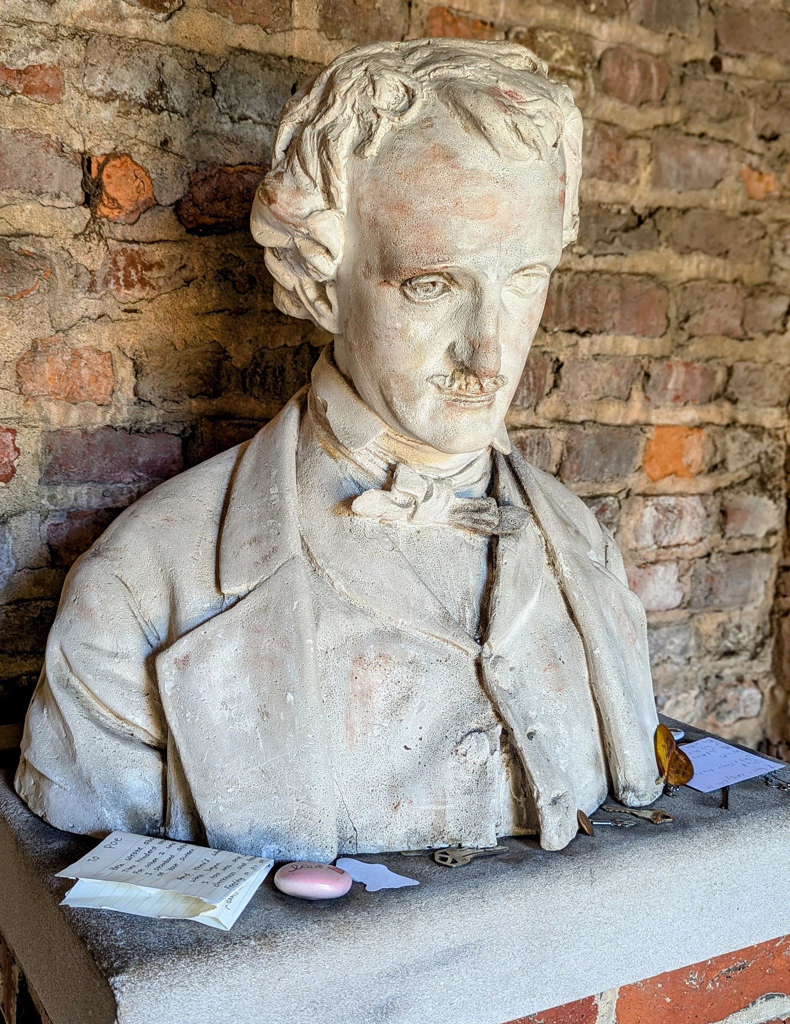 The Poe Museum includes a shrine where visitors often leave notes and other items for the ‘master of the macabre.’