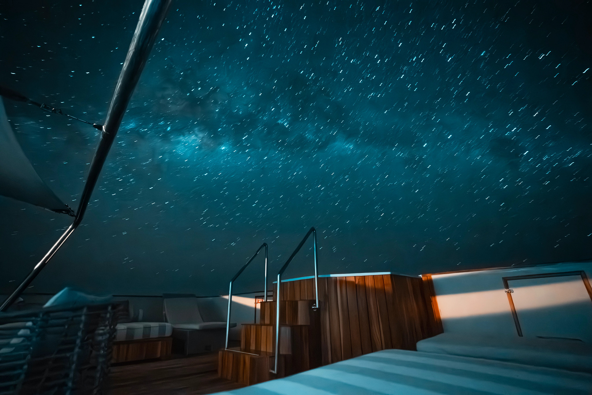 sundecks on Ecoventura’s ships 