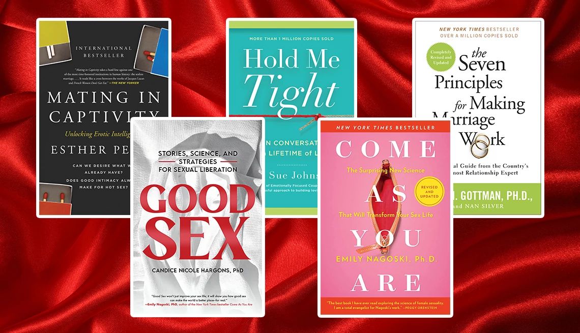 Books Can Help You Bring Heat Back to Your Sex Life different book covers
