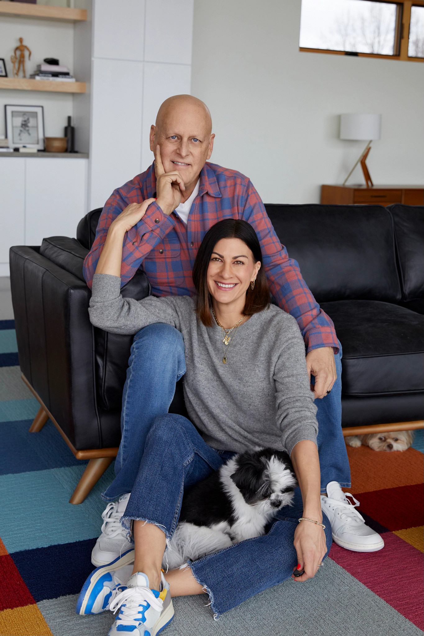 dave coulier and his wife melissa in their home