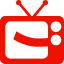 red tv logo icon