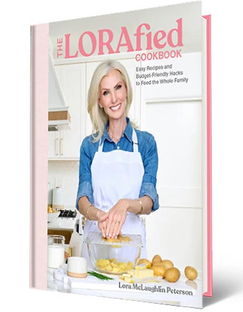 the lorafied cookbook is shown in a photo