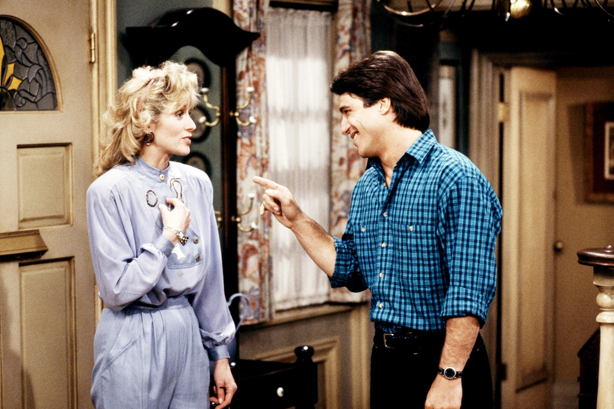 Judith Light, left, in an episode of "Who's the Boss?" with Tony Danza.